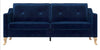 Mr. Kate Tess Velvet Sofa - Blue