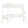 DHP Harlan Twin Size Loft Bed with Desk and Ladder - White