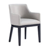 Manhattan Comfort Gansevoort Modern Faux Leather Dining Chair - Light Grey