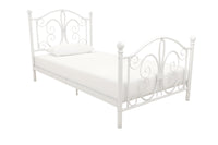 Dorel Home Bradford Metal Twin Bed - White