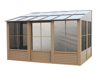 Gazebo Penguin Florence - Wall Mounted Solarium 10x12 Polycarbonate Roof