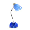 Limelights Flossy Desk Lamp with Outlet - Blue