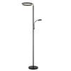 Black LED 2-Light Torchiere Floor Lamp