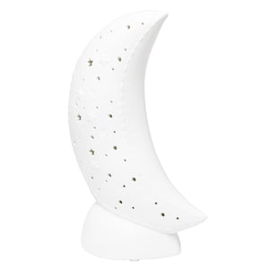 Simple Designs Porcelain Moon Table Lamp