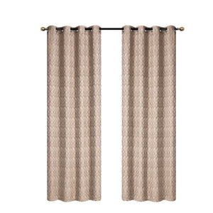 Jacquard Panel Cubic Taupe 84