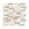 Smart Tiles Peel and Stick 4-Sheet 10 x 10 Backsplash - Crescendo Ciotta