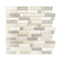 Smart Tiles Peel and Stick 4-Sheet 10 x 10 Backsplash - Crescendo Ciotta