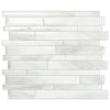 Smart Tiles Peel and Stick 4-Sheet 12 x 10 Backsplash - Milano Massa