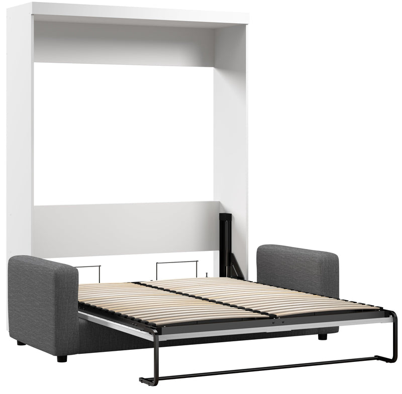 Bestar Pur Queen Murphy Bed With Sofa - White 