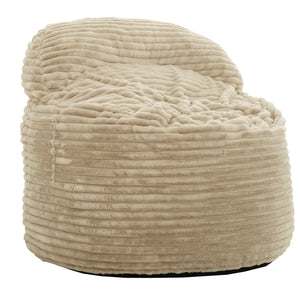 Sealy Teddy Corduroy High Density Foam Bean Bag Chair - Beige