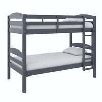 Better Homes & Gardens Leighton Wood Twin-Over-Twin Bunk Bed - Grey