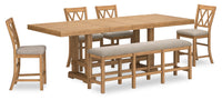 Archer 6pc Counter-Height Dining Package with 72-108