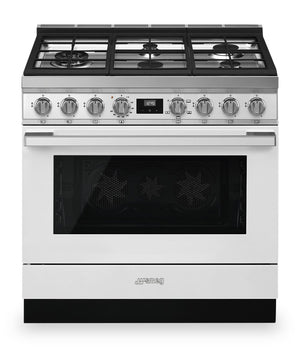 Smeg Portofino 4.5 Cu. Ft. Gas Range - CPF36UGGWH