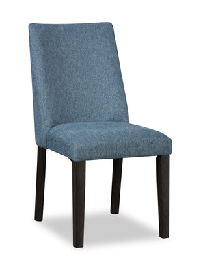 Emery Dining Chair with Polyester Fabric - Blue