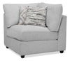 Evolve Linen-Look Fabric Modular Corner Chair - Grey