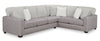 Koda 2-Piece Chenille Right-Facing Sectional - Plush Paloma