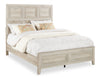 Lara Panel Bed with Headboard & Frame, Antique Grey - Queen Size