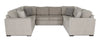 Legend 3-Piece Chenille Sleeper Sectional Sofa - Platinum