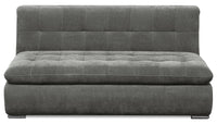 Plaza Modular Armless Loveseat - Grey 