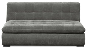 Plaza Modular Armless Loveseat - Grey