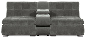 Plaza 3-Piece Modular Sectional - Grey