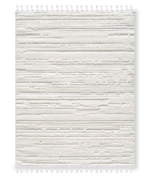 Riley Cream Abstract Area Rug - 5'7