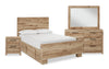 Derekson 6-Piece Queen Bedroom Set with Underbed Storage Bed - Natural