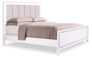 Halo King Panel Bed - White