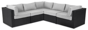 Barbados 5-Piece Patio Set – Grey 