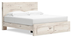 Derekson King Storage Bed - White