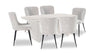 Lexi 7-Piece Dining Set - Taupe and White