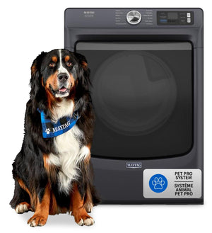 Maytag 7.4 Cu. Ft. Pet Pro Smart Electric Dryer - Midnight Steel - YMED7020RF 