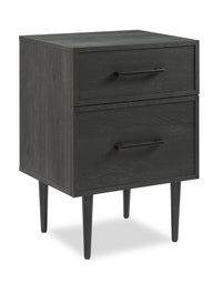 Brax Nightstand - Black Oak 