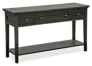 Hanson 50” Traditional Pine Sofa Table with Storage - Graphite