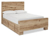 Derekson Queen Underbed Storage Bed - Natural