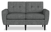 BLOK Modular Flared Arm Loveseat – Steel 