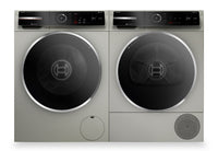 Bosch 800 Series 2.4 Cu. Ft. Front-Load Washer and 4 Cu. Ft. Heat Pump Dryer  