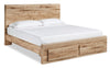 Derekson Queen Storage Bed - Natural