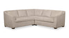 Envy 3-Piece Chenille Fabric Sectional - Almond Beige