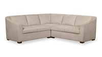 Envy 3-Piece Chenille Fabric Sectional - Almond Beige 