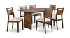 Vale 7pc Dining Set with Table & 6 Chairs, Wood, 72