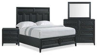 Casa 6-Piece Queen Bedroom Set - Black 