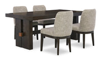 Metro 5pc Dining Set with Table & 4 Chairs; 72-90