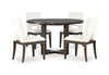 Zelda 5-Piece Round Dining Set - White