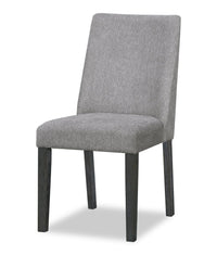 Emery Dining Chair with Polyester Fabric - Charcoal 