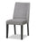 Emery Dining Chair with Polyester Fabric - Charcoal