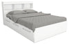 Riley Full Mates Bed with Bookcase Headboard - White