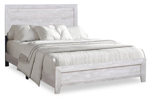 Arbor Panel Bed, Driftwood White - Queen Size