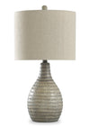 Atlas 26” Greige Polyresin Table Lamp