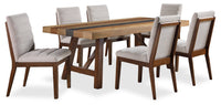 Boden 7-Piece Dining Set with Upholstered Dining Chair  